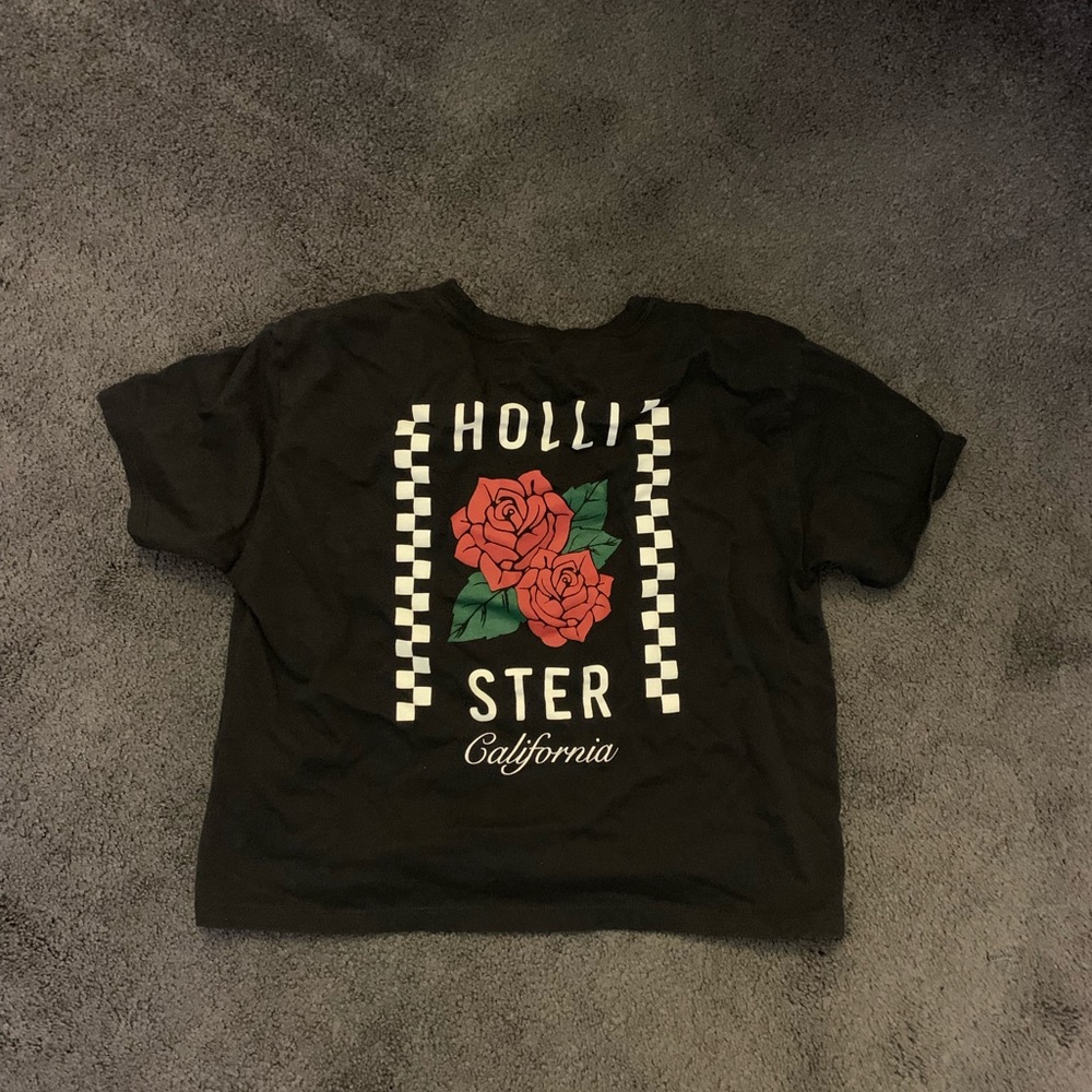 Hollister logo crop top
